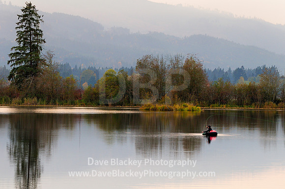 lake fly fishing Dougan Lake float tube Cobble Hill, BC