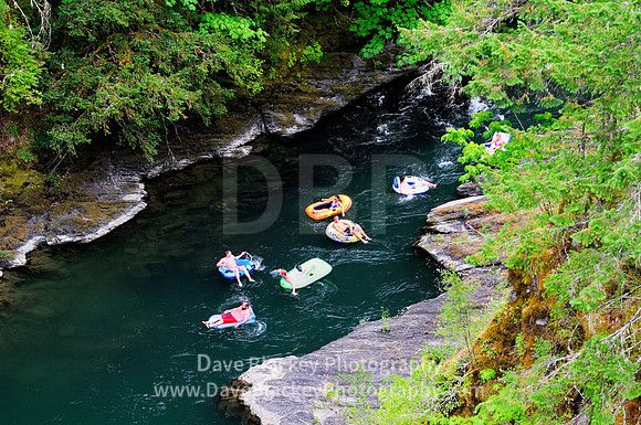 Tubers, tubing, drift, down, Cowichan River, 66 Mile Trestle, Cowichan Valley Trail, Lake Cowichan