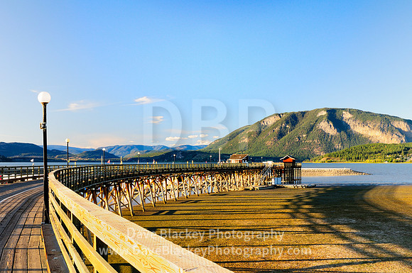 Salmon Arm Wharf (the longest wooden wharf in North America) in Salmon Arm, Salmon Arm Wharf, longest wharf in North America, Salmon Arm