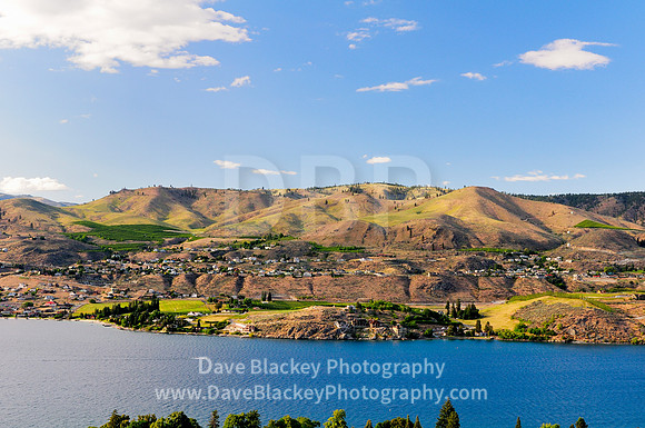 Lake Chelan, Washington State, view homes, hillside