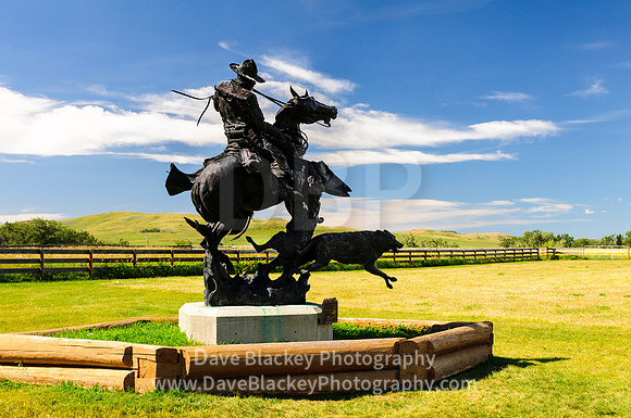Bar U Ranch, statue, Alberta