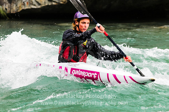 White water kayaking, Kananaskis River, Canoe Meadows, course, rapids, Alberta