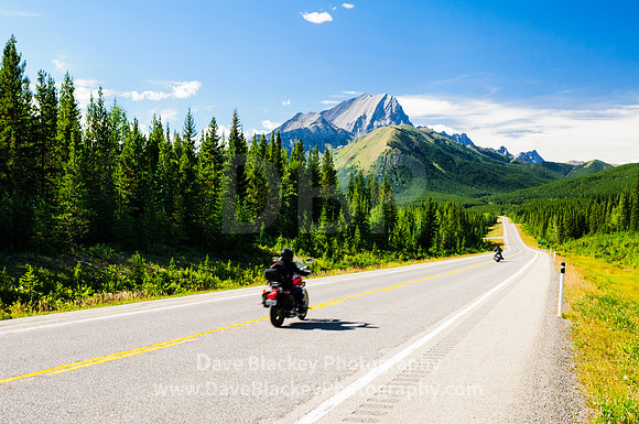 Highway 40, Alberta, motorcyclists, bikers, Rocky Mountains