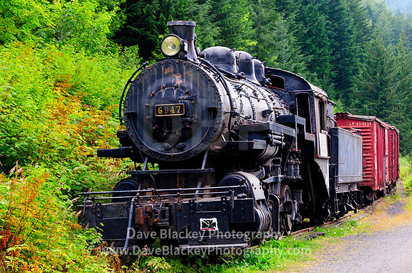 old steam locomotive #6947, Canadian Pacific Rail's (CPR), and vintage freight train, Interior of British Columbia, Canadian Pacific Rail, train, CPR, steam locomotive #6947, ghost town, Sandon, BC