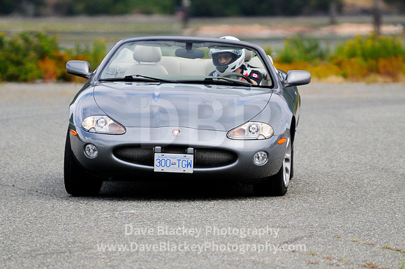 Victoria Corvette Club, Jaguar, racing, slalom, Cowichan Bay event