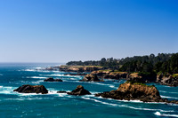 Point Cabrillo, California, coastline, ocean, waves crashing, shoreline
