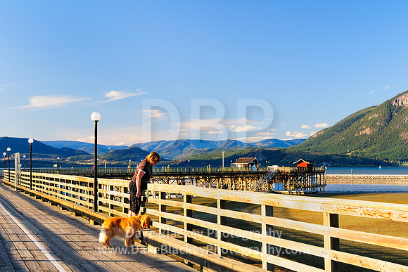 Salmon Arm Wharf (the longest wooden wharf in North America) in Salmon Arm, Salmon Arm Wharf, longest wharf in North America, Salmon Arm, BC