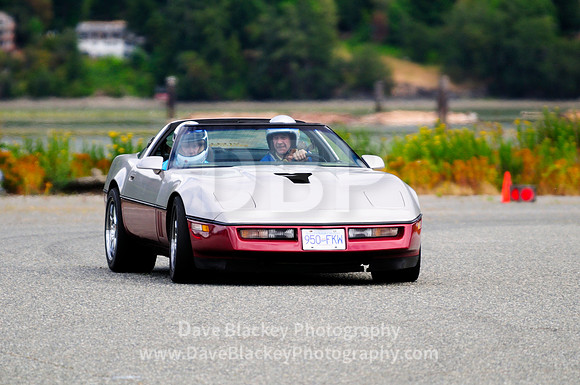 Victoria Corvette Club, Corvette, racing, slalom, Cowichan Bay event