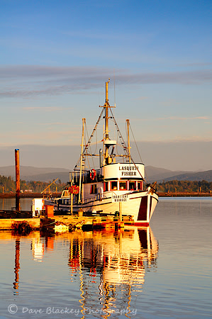 Cowichan Bay, BC., fishing boat, Lasqueti Fisher
