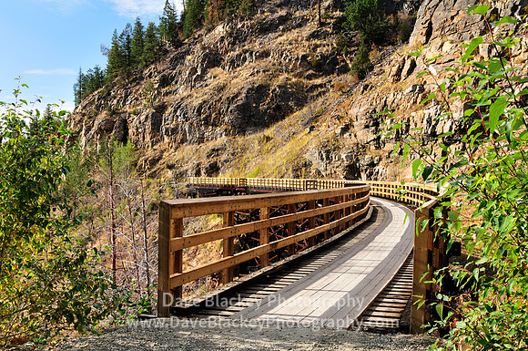 Trestle in Myra Canyon, old Kettle Valley Railway near Kelowna, Trestle, Myra Canyon Trestles, Kettle Valley Railway, Kelowna