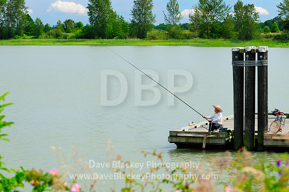 Steveston, Richmond, fishing, oriental man, recreation, lifestyle