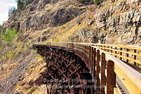 Trestle in Myra Canyon, old Kettle Valley Railway near Kelowna, Trestle, Myra Canyon Trestles, Kettle Valley Railway, Kelowna