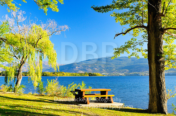 Picnic table at Pyramid Park near Summerland, BC, Picnic table, Pyramid Park, Summerland